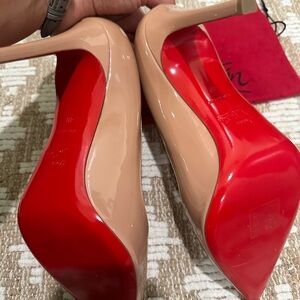 CL Kate Pumps 100mm Blue Shiny Calfskin 345986